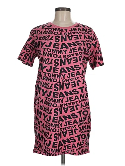 Pre-owned Tommy Jeans Casual Dress In Pink