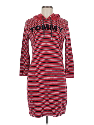 Pre-owned Tommy Jeans Casual Dress In Red