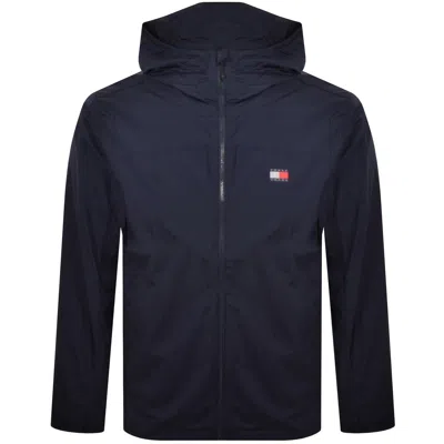 Tommy Jeans Chicago Fleece Lined Jacket Navy In Blue