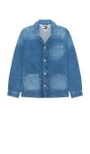Tommy Jeans Denim Chore Jacket In Blue