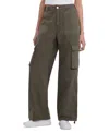 Tommy Jeans Claire Cargo Pants Women's High Rise Wide-leg Fts1233 In Multi
