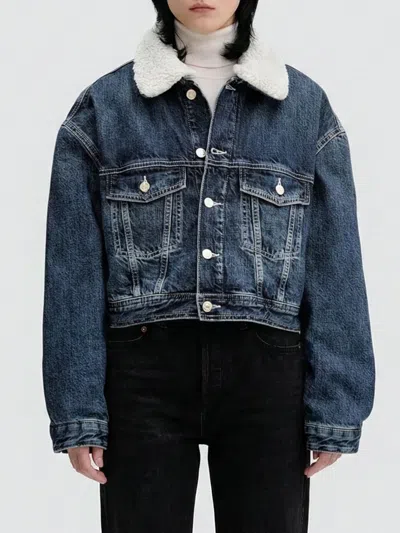 Tommy Jeans Coat  Woman Color Denim In Blue