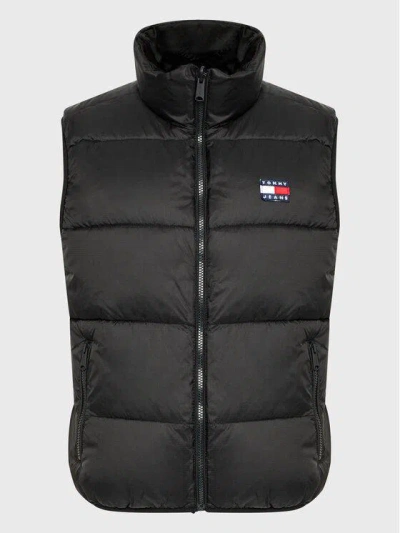 Tommy Jeans Tjw Reverse Monogram Puffer Vest Clothing In Bds Black