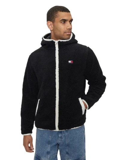 Tommy Jeans Coats Black In Nero Neri E Grigi