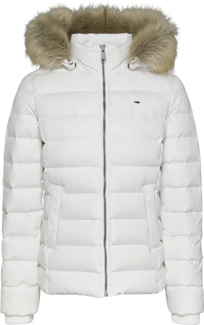 Tommy Jeans Coats White In Bianco Chiari E Naturali