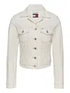 Tommy Jeans Coats White In Bianco Chiari E Naturali