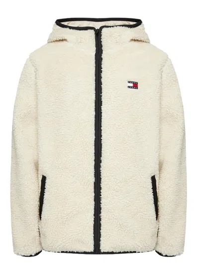 Tommy Jeans Coats White In Bianco Chiari E Naturali