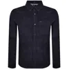 Tommy Jeans Corduroy Shirt Navy In Black