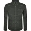 Tommy Jeans Corduroy Shirt Pewter Green In Black