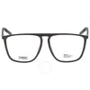 Tommy Jeans Demo Browline Unisex Eyeglasses Tj 0031 0807 56 In Black