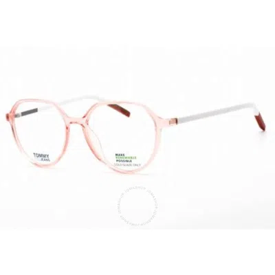 Tommy Jeans Demo Oval Ladies Eyeglasses Tj 0011 035j 50 In Pink