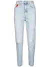Tommy Jeans Distressed-finish Skinny Jeans In Blue