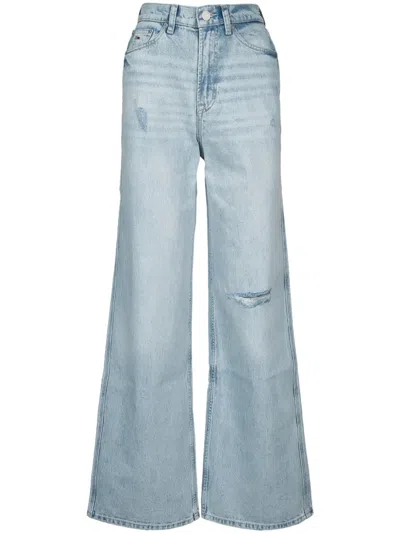 TOMMY JEANS DISTRESSED WIDE-LEG JEANS