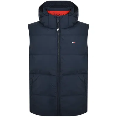 Tommy Jeans Down Gilet Navy In Blue