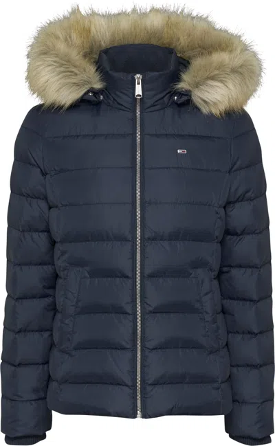 TOMMY JEANS TOMMY JEANS DOWN JACKET WITH REMOVABLE HOOD AND COZY FEATHER PADDING