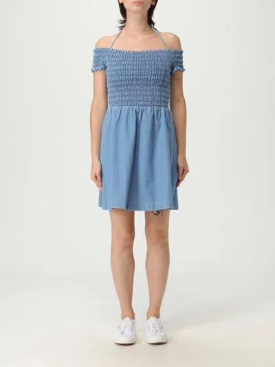 Tommy Jeans Dress  Woman Color Black In Blue