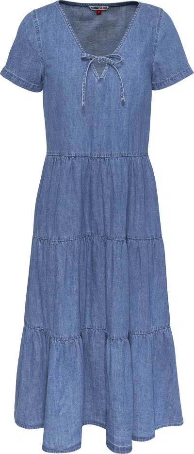 Tommy Jeans Dresses Blue In Blu Blu E Verdi
