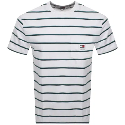 Tommy Jeans Easy Stripe T Shirt White