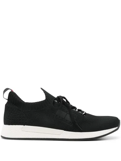 Tommy Jeans Elevated Knitted Sneakers In Black