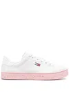 Tommy Jeans Embossed-logo Sole Trainers In White