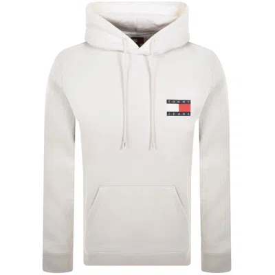 Tommy Jeans Essential Flag Logo Hoodie White