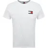 Tommy Jeans Essential Flag Logo T Shirt White In White