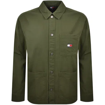 Tommy Jeans Essential Overshirt Green