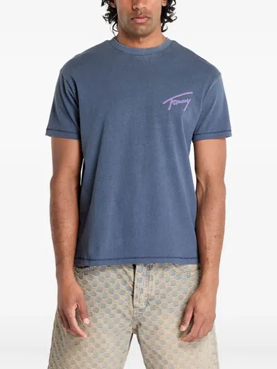 Tommy Jeans Faded Graphic T-shirt In Blue