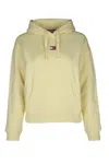 Tommy Jeans Logo-patch Hoodie In Lemonzest