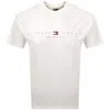Tommy Jeans Flag Linear T Shirt White In White