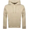 Tommy Jeans Flag Logo Hoodie Relic Tan In Brown