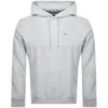 Tommy Jeans Flag Logo Hoodie Grey In Grey