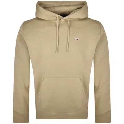 Tommy Jeans Flag Logo Hoodie Relic Tan In Brown