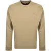 Tommy Jeans Flag Logo Sweatshirt Beige