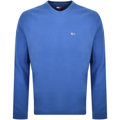 Tommy Jeans Flag Logo Sweatshirt Blue