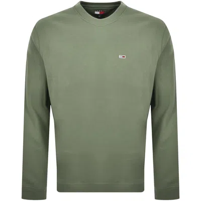 Tommy Jeans Flag Logo Sweatshirt Green