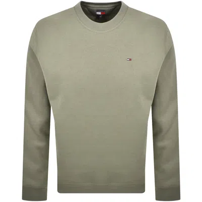 Tommy Jeans Flag Logo Sweatshirt Green