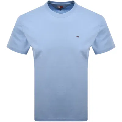 Tommy Jeans Flag Logo T Shirt Blue