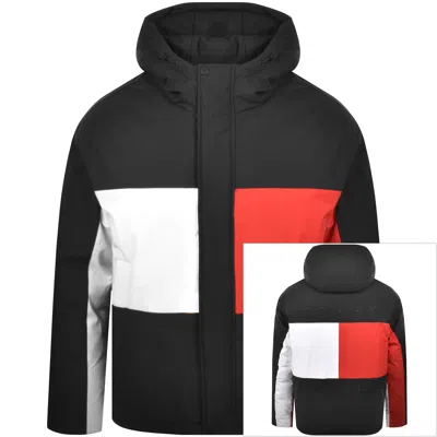 Tommy Jeans Flag Puffer Jacket Black