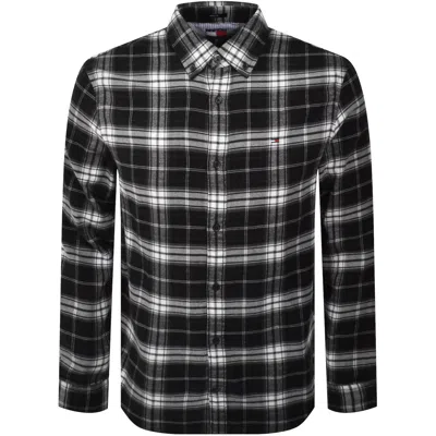 Tommy Jeans Flannel Check Shirt Black
