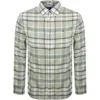 Tommy Jeans Flannel Check Shirt Green In Green