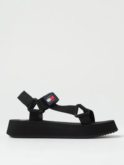 Tommy Jeans Flat Sandals  Woman In Black