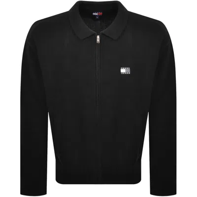 Tommy Jeans Full Zip Knit Jumper Black