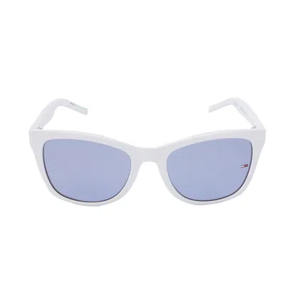 Tommy Jeans Gold Mirror Square Unisex Sunglasses Tj 0041/s 0vk6/k1 52 In Gray