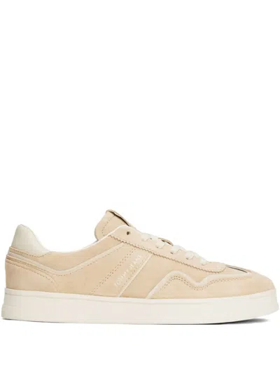 Tommy Jeans Greenwich Panelled Sneakers In Neutral