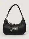Tommy Jeans Script Logo Shoulder Bag In Black