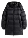 Tommy Jeans Hooded Down Parks In Black