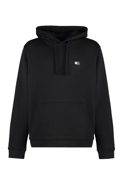 Tommy Jeans Hooded Sweatshirt In Black