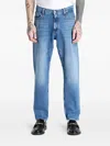 Tommy Jeans Isaac Relaxed Tapered Jeans In Mid Wash-blue