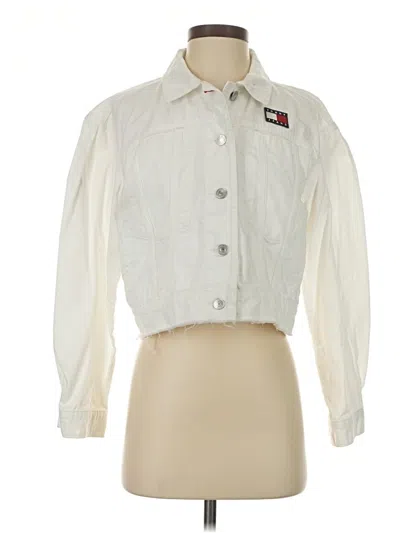 Pre-owned Tommy Jeans Jacket In Ivory